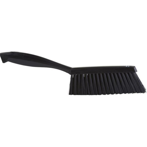 1 19/32 in W Bench Brush, Soft, 6 3/4 in L Handle, 7 in L Brush, Black, Plastic, 13 in L Overall