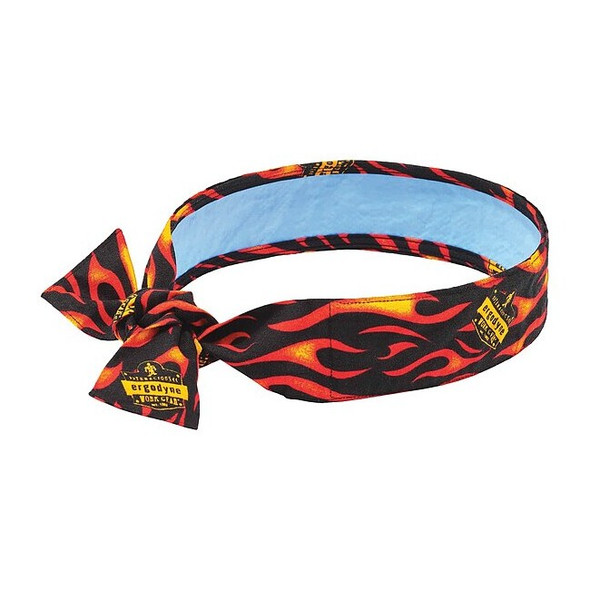 Ergodyne Cooling Tie Bandana, Universal, Flame 6700CT
