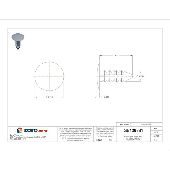 Manufacturer Varies Retainer,Blk Nylon,1/4In,13/16In L,PK100 5625PK Manufacturer Varies Retainer,Blk Nylon,1/4In,13/16In L,PK100 5625PK
