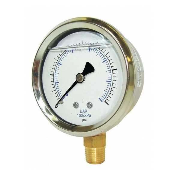 Pic Gauges Vacuum Gauge,1/8 in. NPT,1-1/2in 201L-158A