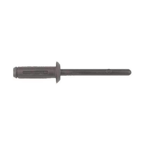 Blind Rivet, Dome Head, 3/16 in Dia., 3/4 in L, Nylon Body, 25 PK