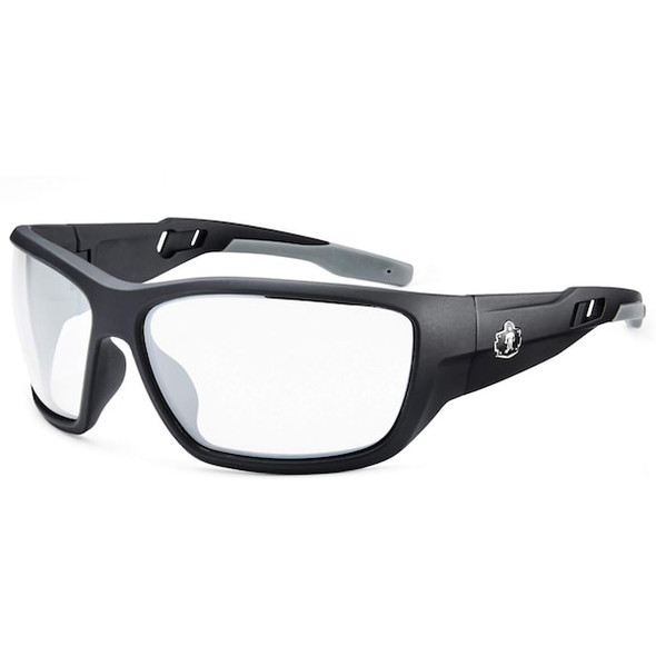 Ergodyne BALDR, Safety Glasses, Anti-Fog, Clear Lens, Black Frame, Full-Frame BALDR-AF