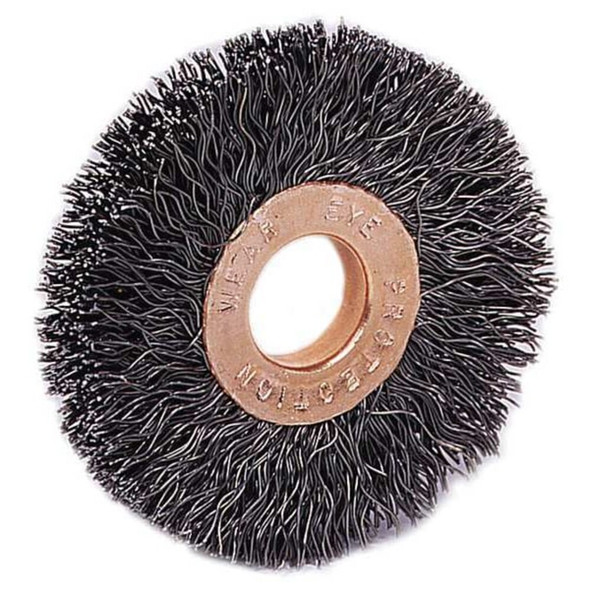 Weiler Crimped Wire Wheel Wire Brush, Arbor, 2-1-2" 90854
