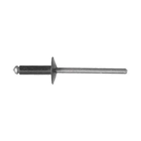 Blind Rivet, Dome Head, 5/32 in Dia., 5/8 in L, Aluminum Body, 25 PK
