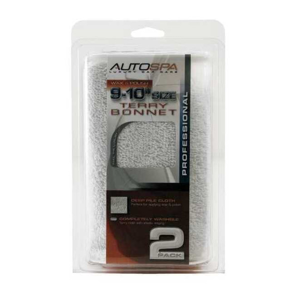 Carrand Polishing Bonnet,9 to 10 In.,PK2 40402AS