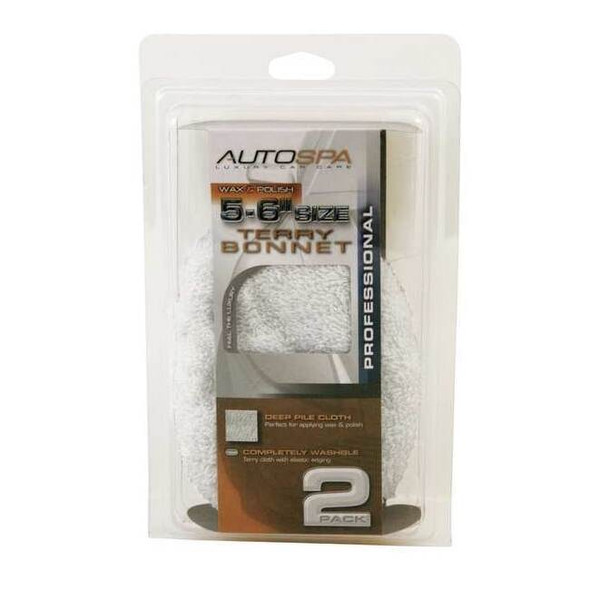 Carrand Polishing Bonnet,5 to 6 In.,PK2 40400AS