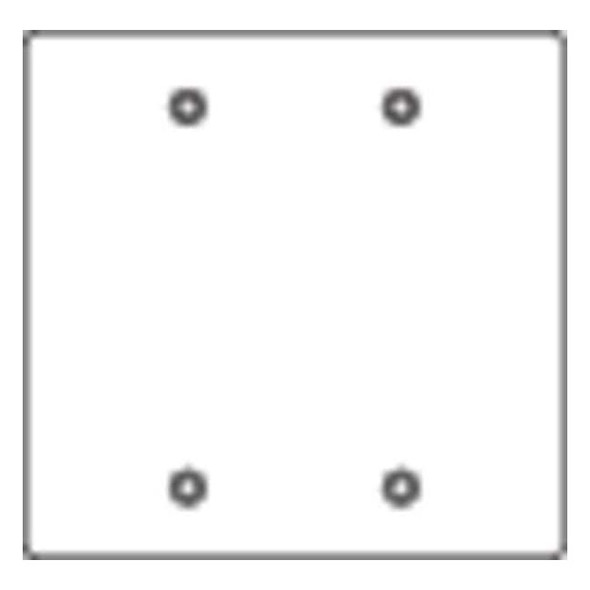 Hubbell Killark Weatherproof Cover, 2 Gang, Aluminum, Blank Cover Type 2FB