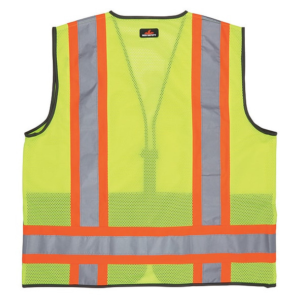 Mcr Safety High Visibility Vest,2XL Size,Unisex WCCL2MLSZX2