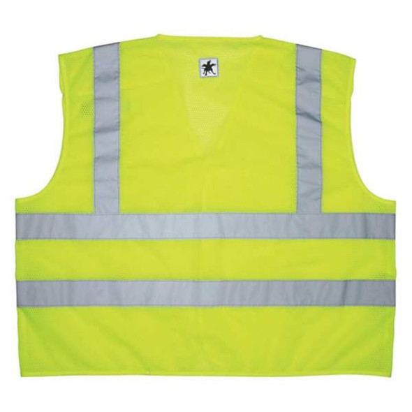 Mcr Safety High Visibility Vest,4XL Size,Unisex CL2ML2X4