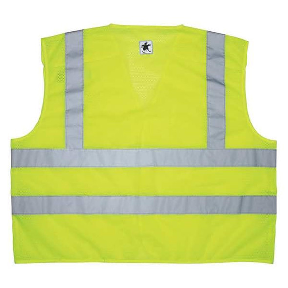 Mcr Safety High Visibility Vest,2XL Size,Unisex CL2ML2X2