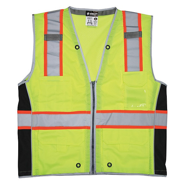 Mcr Safety High Visibility Vest,2XL Size,Unisex SURVCL2LX2