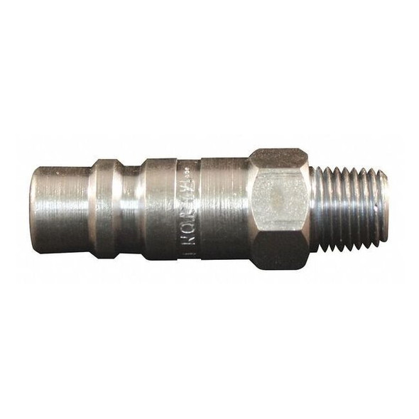 Milton G-Style Plug, 1/4 in MNPT, Steel, PK5 1855