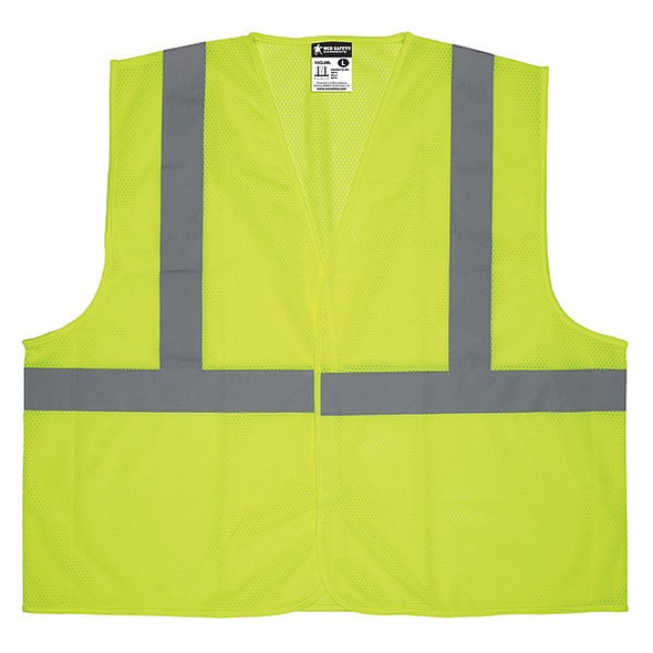 Mcr Safety High Visibility Vest,3XL Size,Unisex V2CL2MLX3