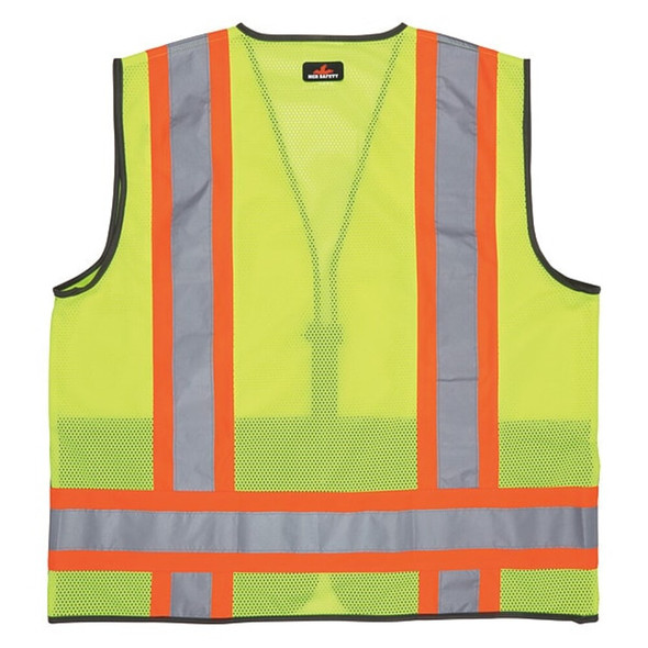 Mcr Safety High Visibility Vest,XL Size,Unisex WCCL2MLSZXL