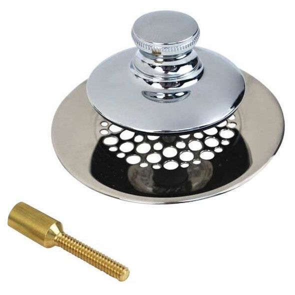 Watco DrainStopper,Dia.2-7/8",Plstic,SS,Chrome 4875N-PP-CP-G-51