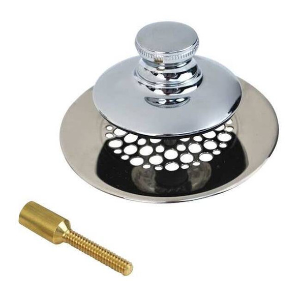 Watco Bathtub Stopper and Drain,Push Pull,Grid 4875N-PP-CP-G-51