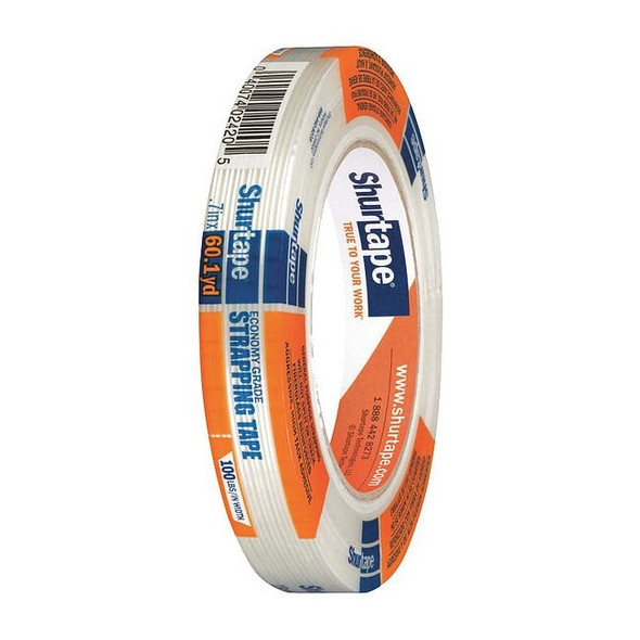 Shurtape Packaging Tape,55m L,Clear,4-47/64" dia. 104476