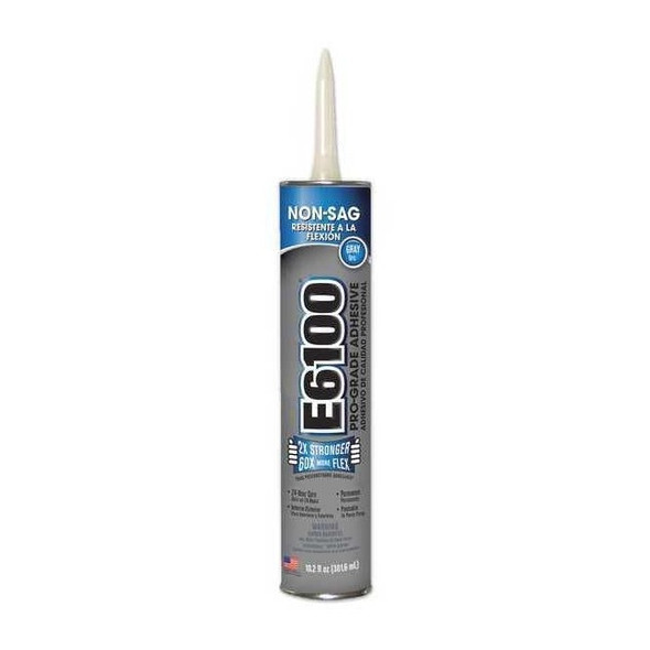 Eclectic Products Adhesive, E6100 Series, White, 10.2 oz, Cartridge 252041