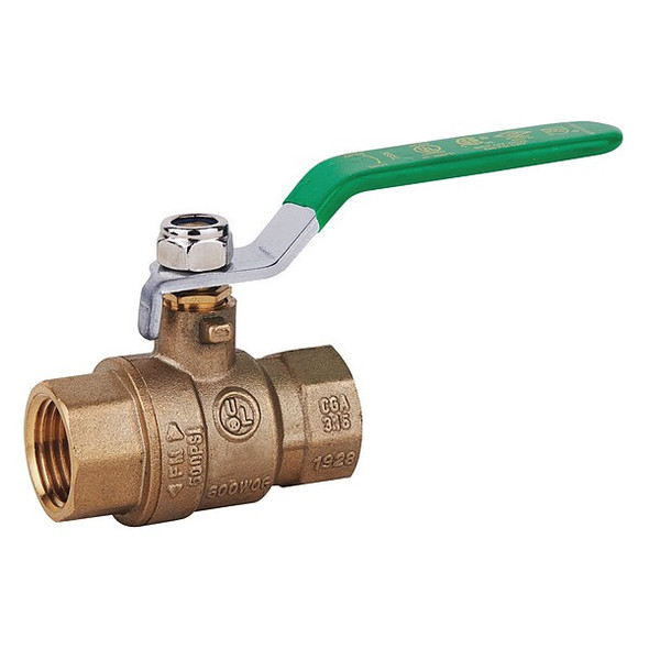Manufacturer Varies 1/2" FNPT Brass Ball Valve Inline 107-823NL