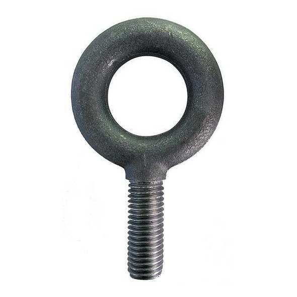 Eye Bolt Without Shoulder, 3/4"-10, 2 in Shank, 1-1/2 in ID, Steel, Plain