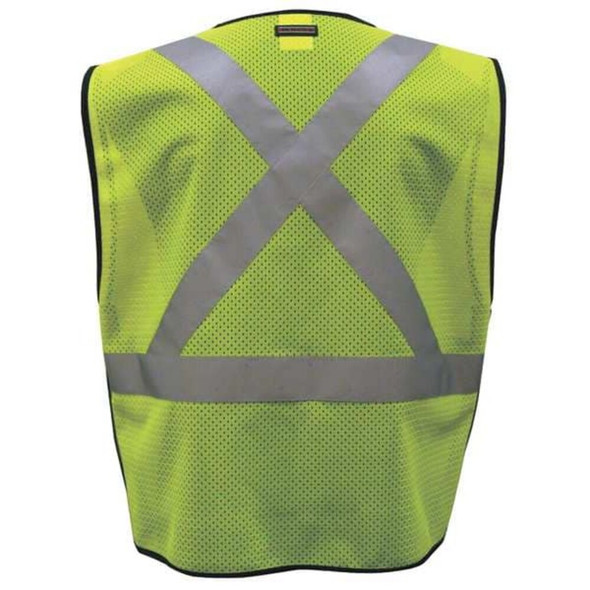 Kishigo 4XL-5XL Class 2 High Visibility Vest, Lime 1805-4X-5X