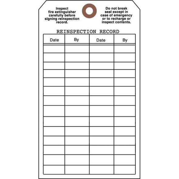 See All Industries Tag, White, Cardstock, 7 in H, 4 in W, PK25 FTUF-G51