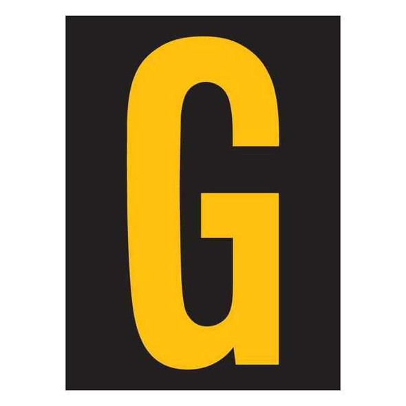 Stranco LetterLabel,Vinyl,2-7/8inH,1-3/4inW,PK25 RUM200-G-YB