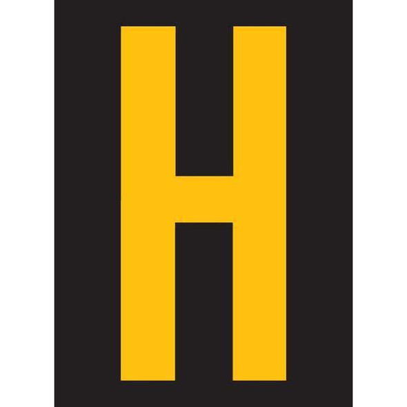 Stranco LetterLabel,Vinyl,2-7/8inH,1-3/4inW,PK25 RUM200-H-YB