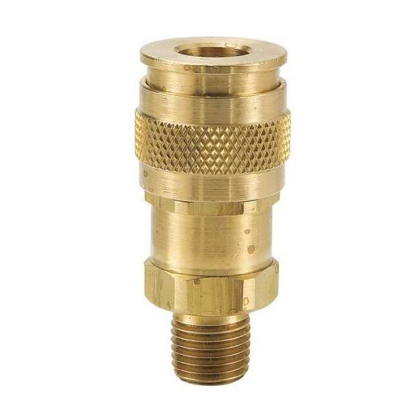 Parker Coupler Body,Brass,MNPT,1/4 In. Pipe UC-251-4MP