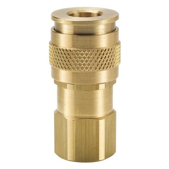 Parker Coupler Body,Brass,FNPT,3/8 In. Pipe UC-251-6FP