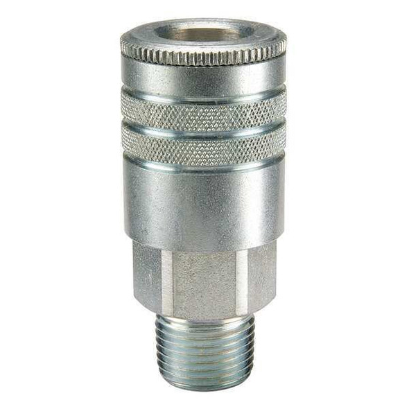 Parker Quick Connect,Socket,3/8" Body,1/2"-14 24F