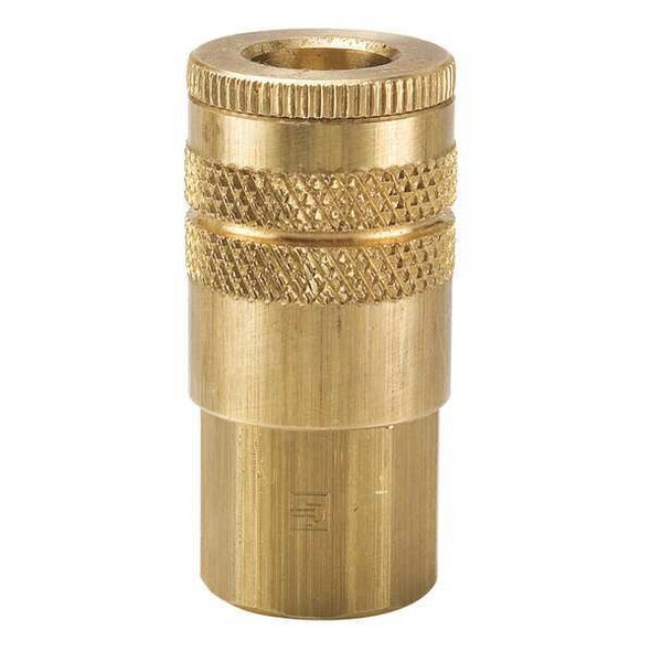 Parker Coupler Body,Brass,FNPT,3/8 In. Pipe B23E