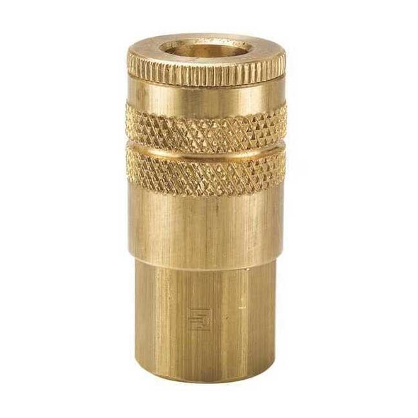 Parker Coupler Body,Brass,FNPT,3/8 In. Pipe B23E