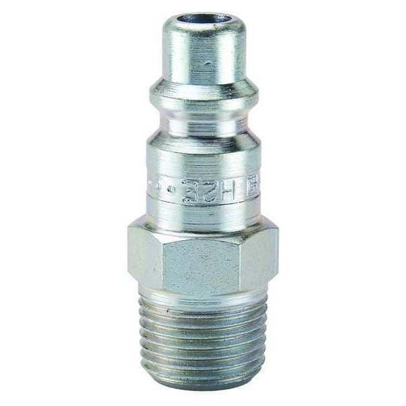 Parker Coupler Plug,Steel,MNPT,3/8 In. Pipe H2C-E