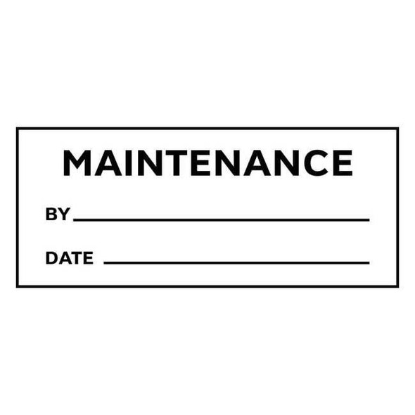 Stranco Inspection Label, ENG, Maintenance, PK225, TC3-10911 TC3-10911