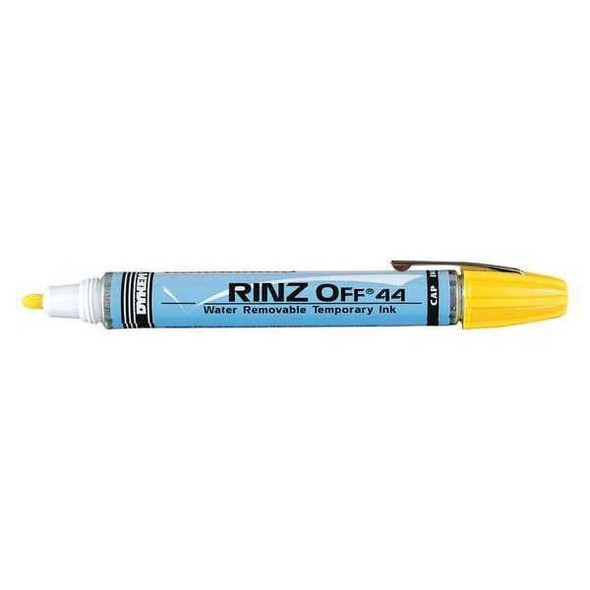 Dykem Paint Marker, Medium Tip, Yellow Color Family, Ink 44757
