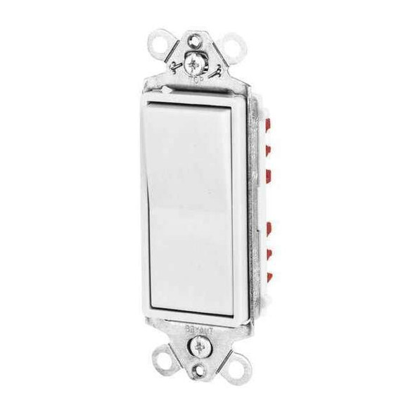 Bryant Wall Switch, 2 hp, Rocker, 20 A, White 9903W