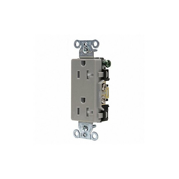 Bryant Receptacle,Gray,20A,Decorator Outlet DRS20GRYTR Bryant Receptacle,Gray,20A,Decorator Outlet DRS20GRYTR