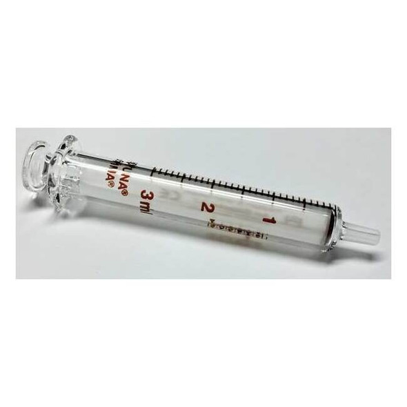 Fortuna Reusable Glass Syringe,Glass Luer,3 mL 7.102-29