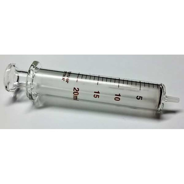 Fortuna Reusable Glass Syringe,Glass Luer,20 mL 7.102-41