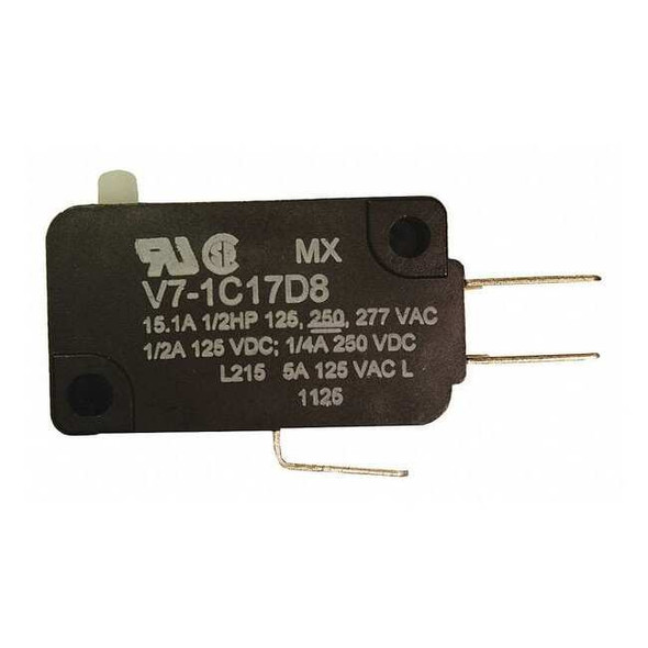Honeywell Miniature Snap Action Switch, Pin, Plunger Actuator, SPDT V7-1C17D8