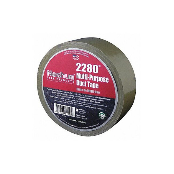 Nashua Duct Tape, Olive, 60 yd L, 1-7/8 in W 2280