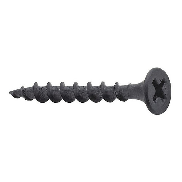 Drywall Screw, #10 x 5 in, Steel, Flat Head Phillips Drive, 100 PK