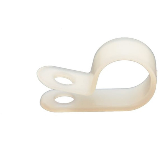 Cable Clamp, Nylon 6-6, 1-4 in Bundle Dia., Black, 100 PK  DC-1/4NB