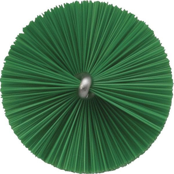 Vikan 1-5/8" W Tube and Valve Brush, Stiff, 13 3/4 in L Handle, 5 in L Brush, Green 53782