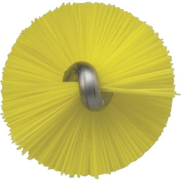 3-4" W Tube and Valve Brush, Medium, 14 in L Handle, 5 57-64 in L Brush, Yellow  53766