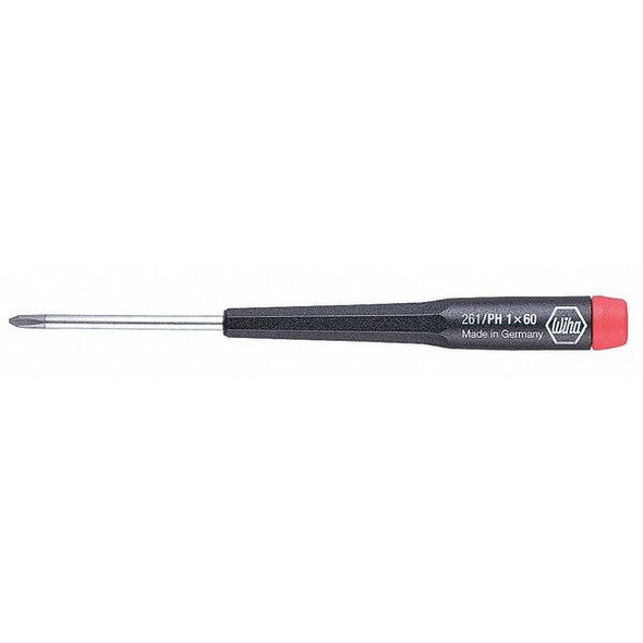 Wiha Precision Phillips Screwdriver, #0 26109 Wiha Precision Phillips Screwdriver, #0 26109