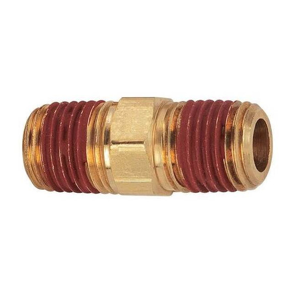 Reducing Nipple Brass Reducing Nipple, 3/8 in Male NPT X 1/4 in Male NPT