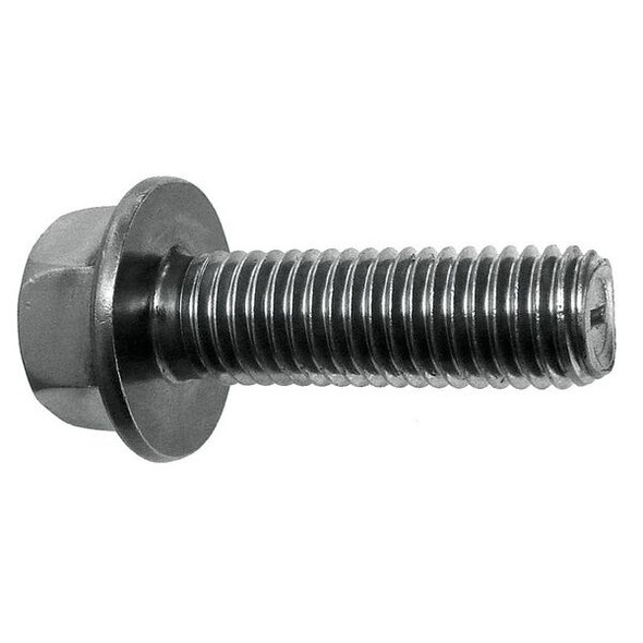 Grade 8, 1/2"-20 Flange Bolt, Plain Steel, 1-1/4 in L, 25 PK