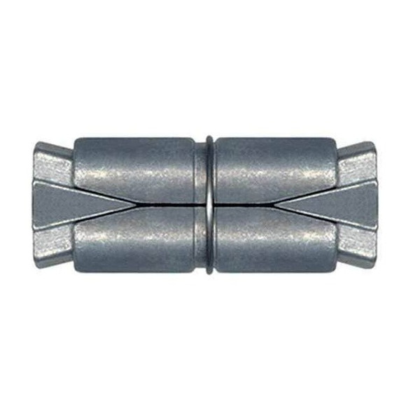 Double Lag Shield, 1/2" Dia, 1-3/8" L, Alloy Steel Plain, 25 PK